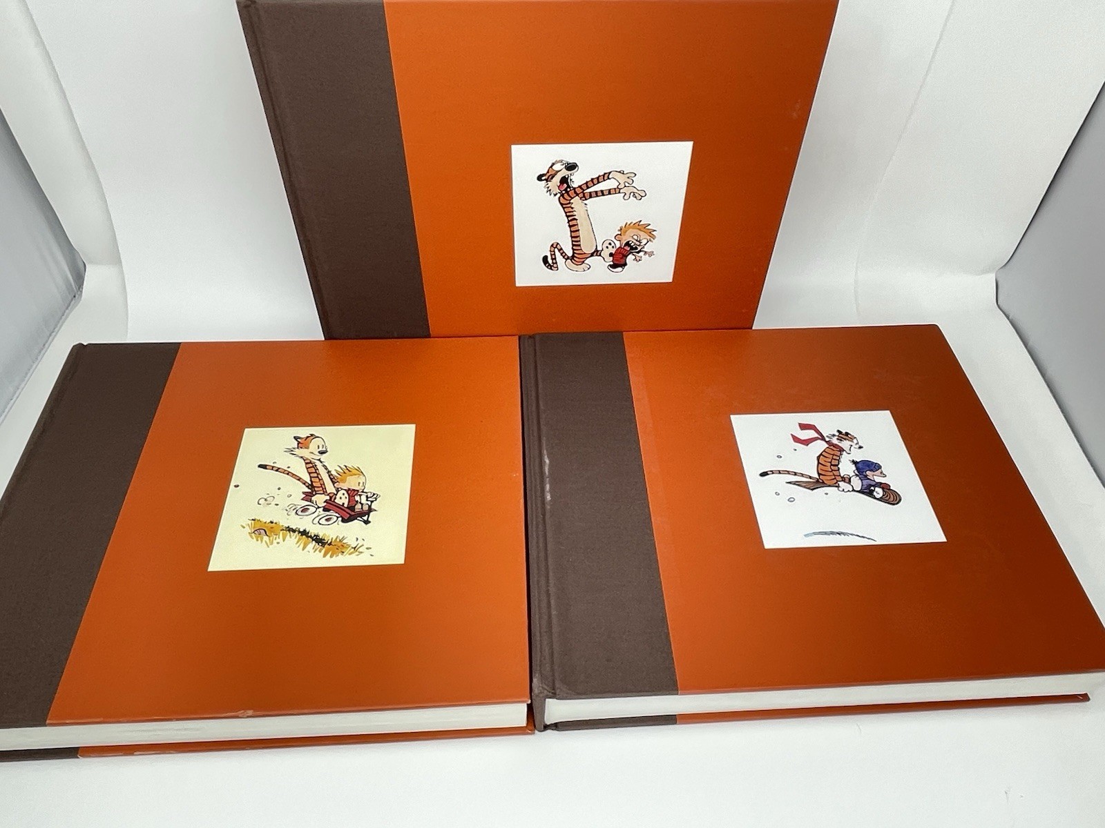 Vtg Complete Calvin and Hobbes 3 Volume Hardcover 1st Ed. Bill Watterson Cover