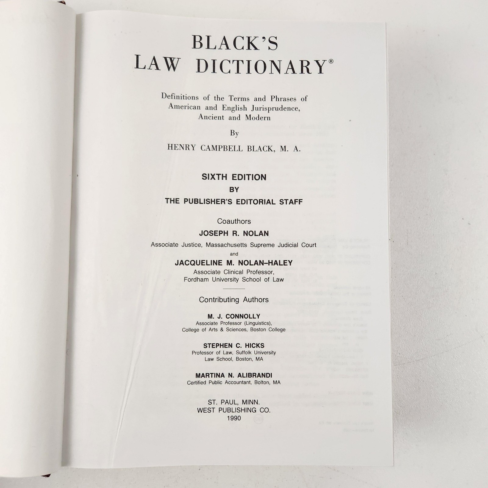 Vintage Black’s Law Dictionary With Pronunciations Henry C Black Ewtn Maroon HC