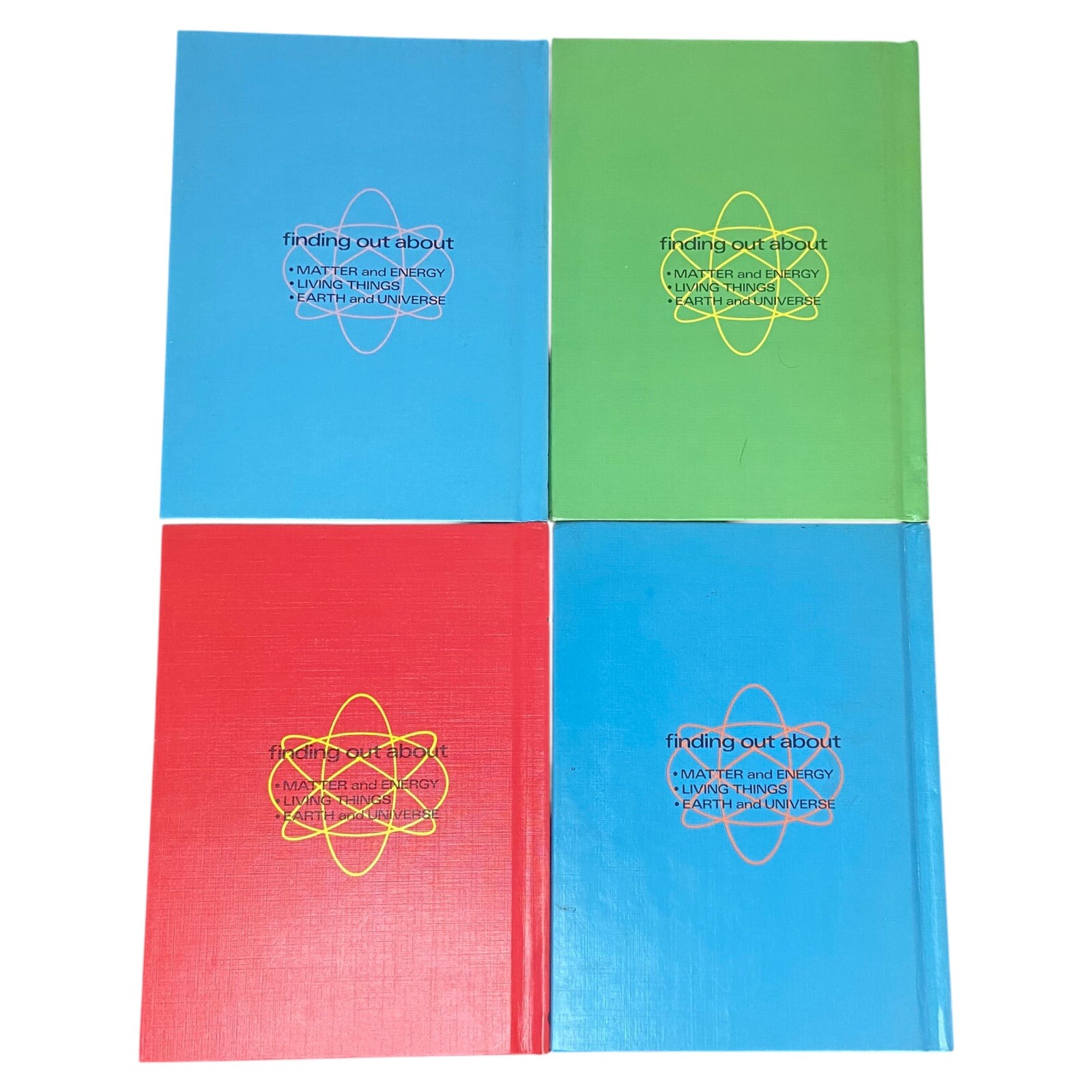 (SET OF 4) VTG 1974 “Finding Out About” By Francis Alder Educational Hardcover