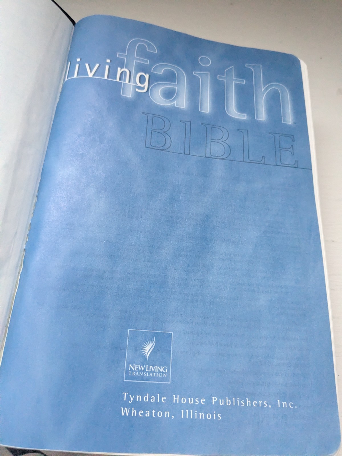 Living Faith Bible: NLT – Black Bonded Leather – New Living Translation