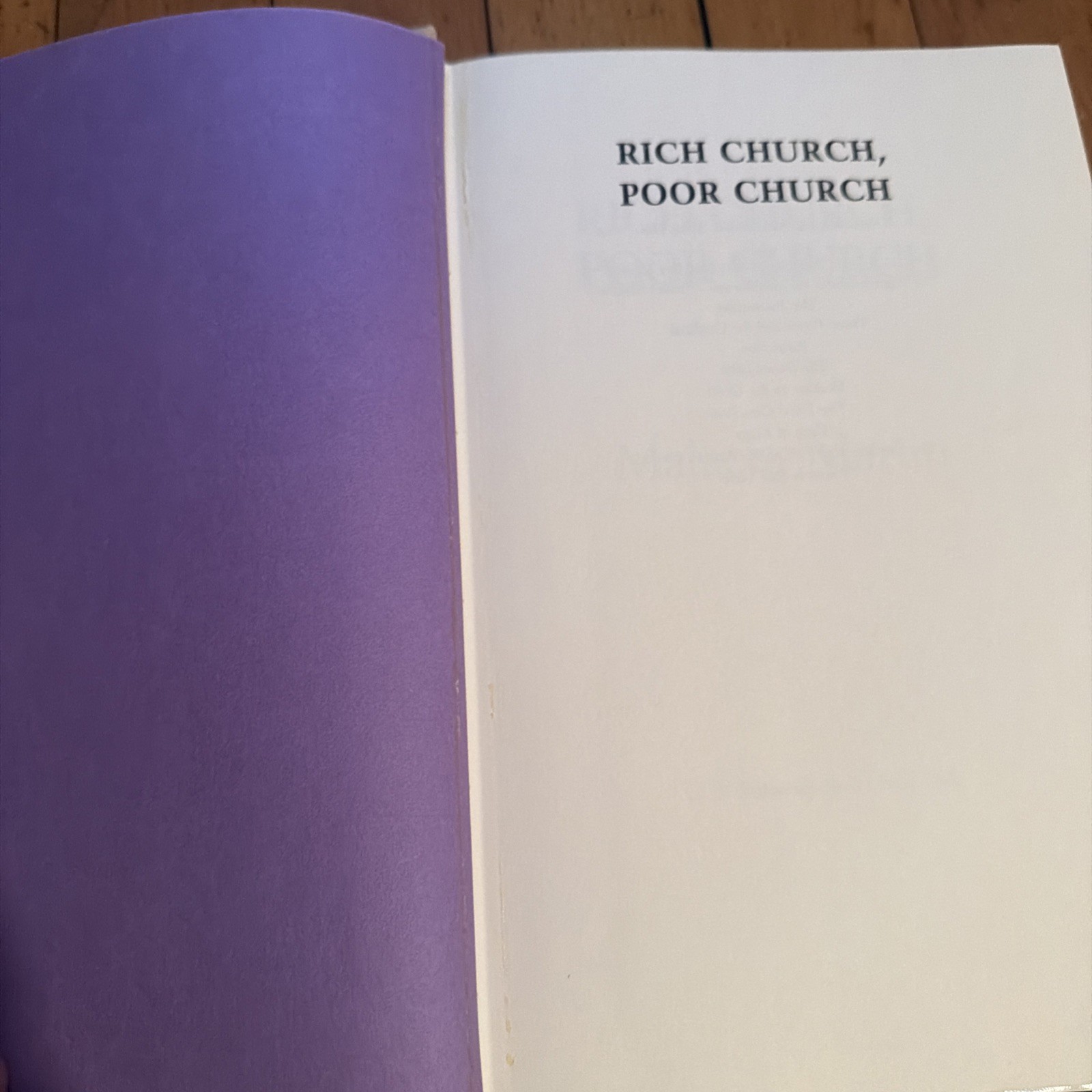 Malachi Martin Rich Church Poor Church 1984 First Edition HC DJ Catholic
