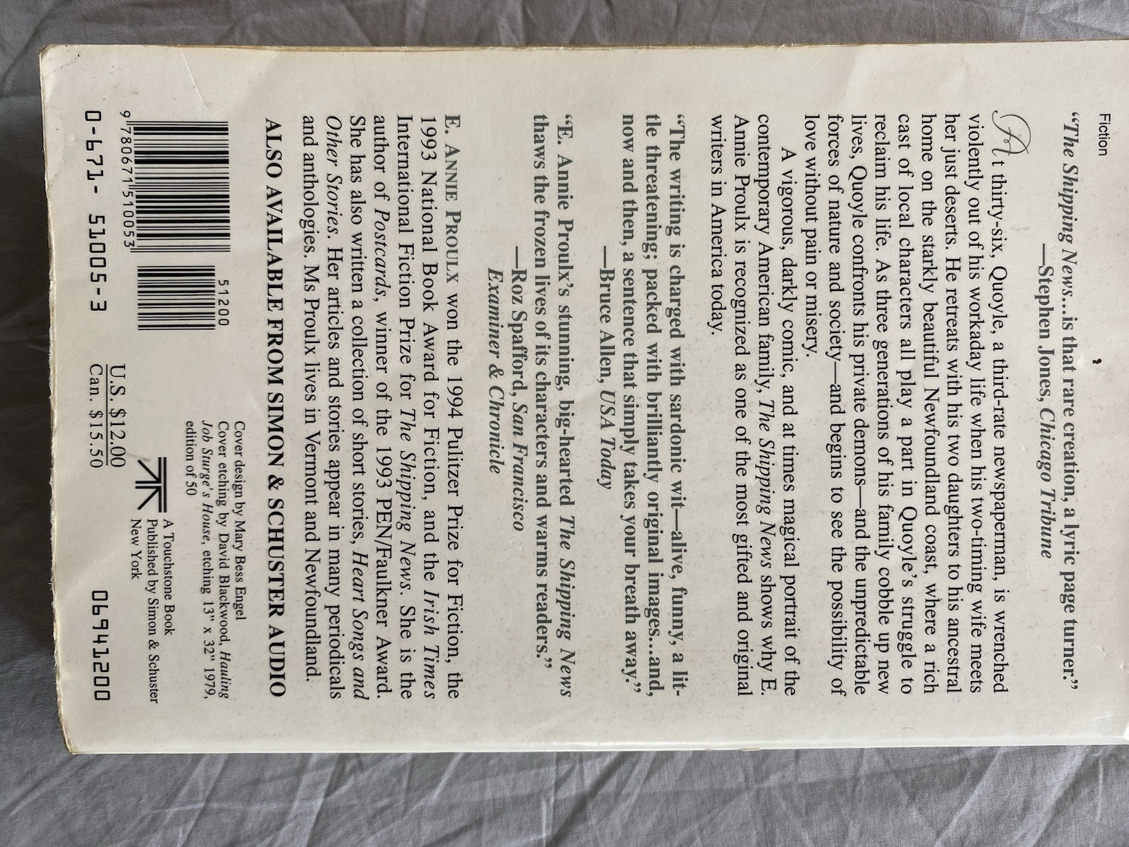 Shipping News by Annie Proulx (1994, Trade Paperback)