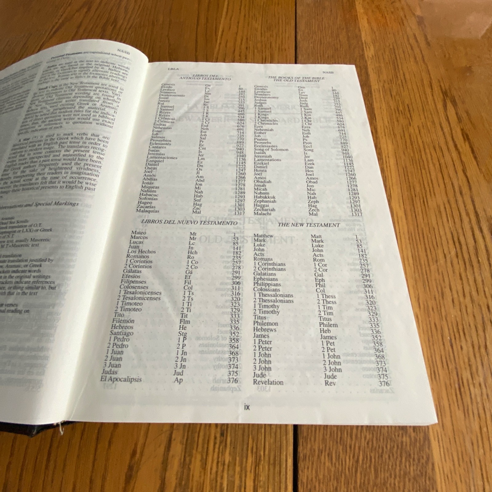Santa Biblia Holy Bible NASB Updated Edition Bilingual Edition Hardcover Black
