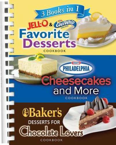 3 Books in 1: Jello and Cool Whip Favorite Desserts, Baker’s Dessert for – GOOD