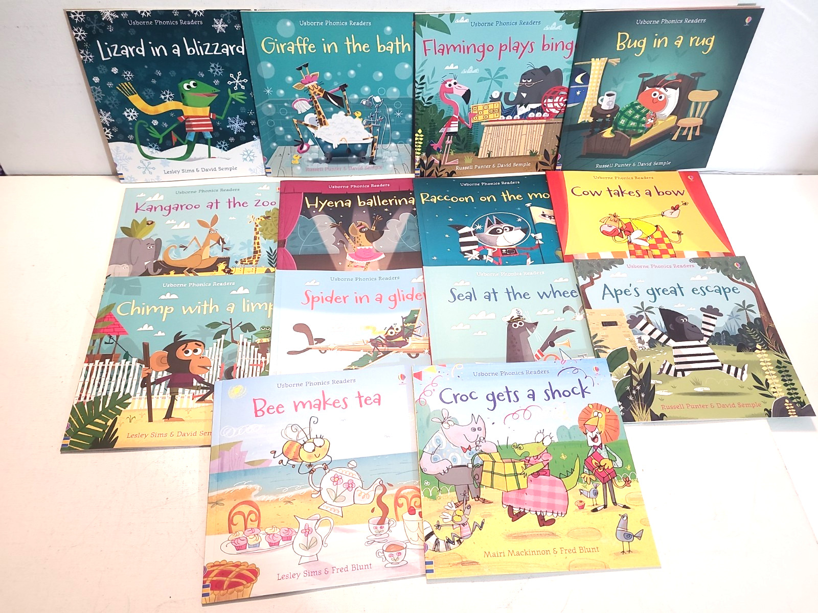Lot 14 Usborne Phonics Readers Set Decodable Learning to Read Reading Beginner
