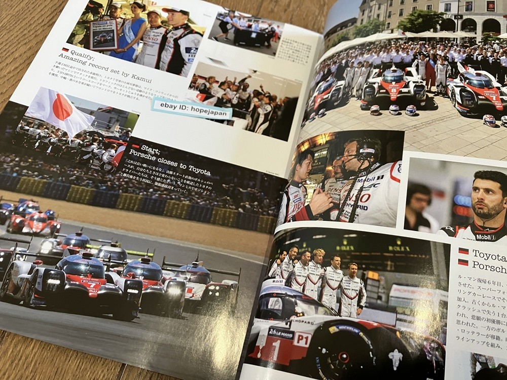 24 Hours of Le Mans 2017 116 pages in full color TOYOTA Porsche