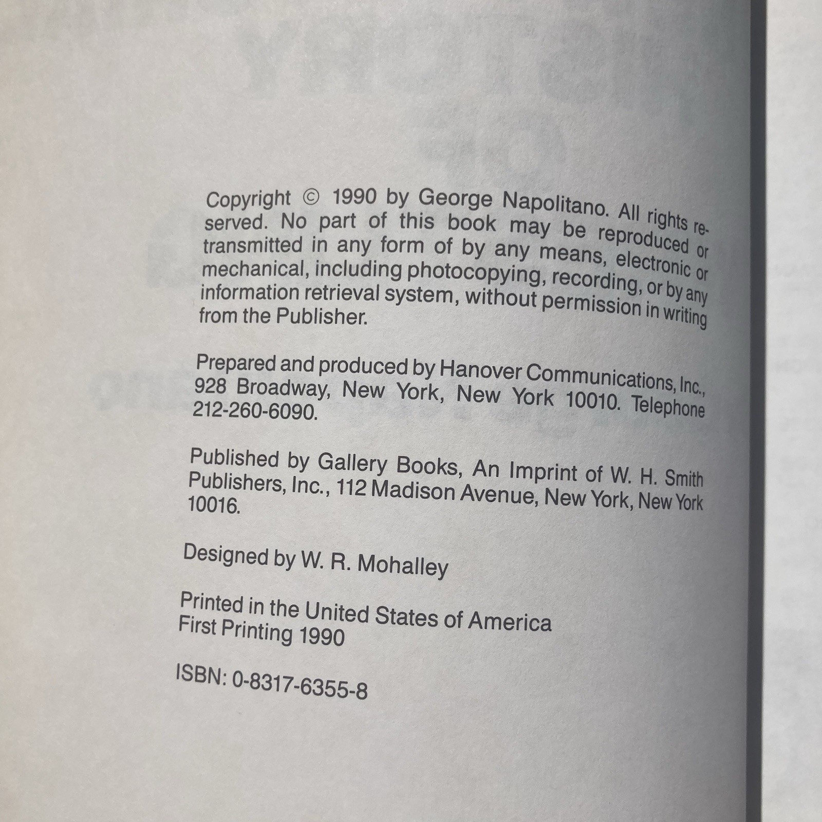 The New Pictorial History of Wrestling Hardcover Signed By Dusty Rhodes