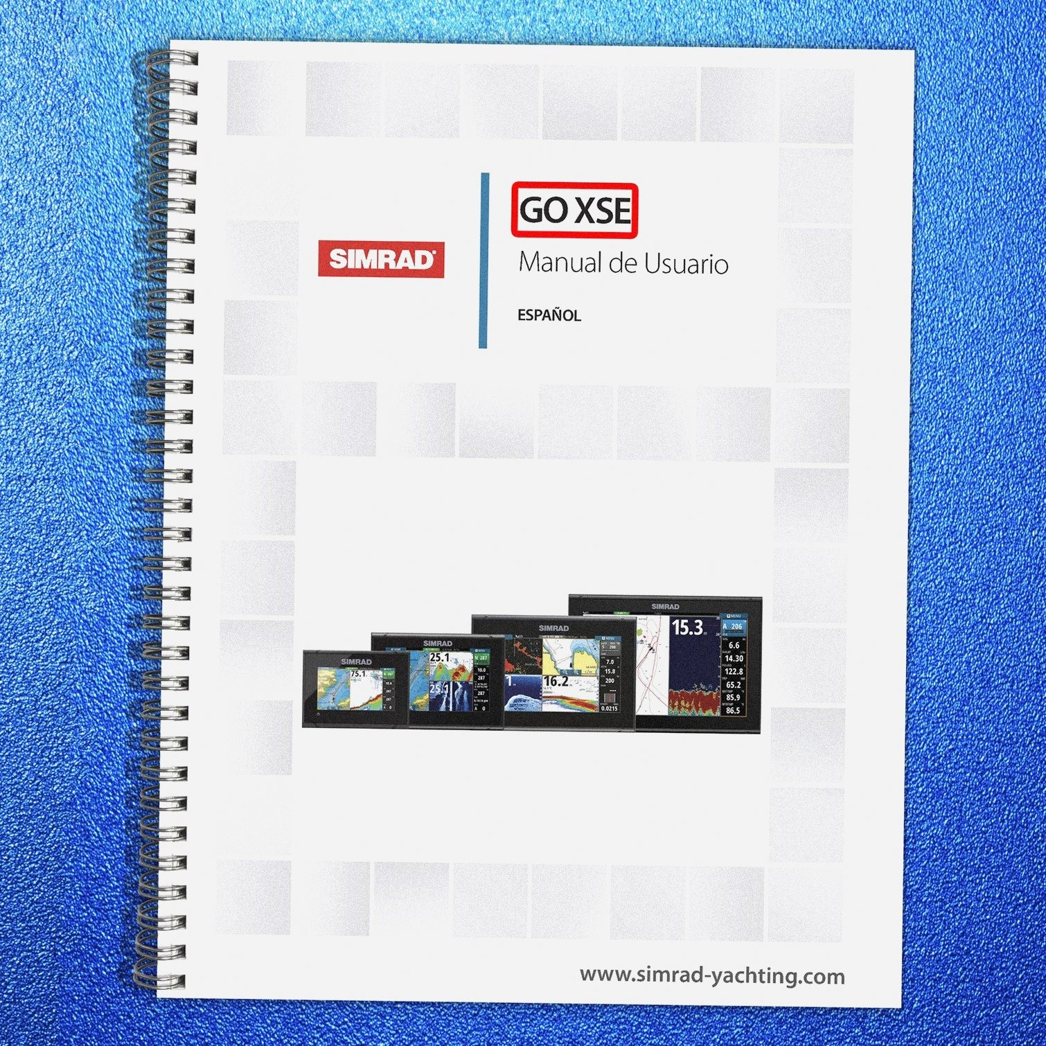 SIMRAD GO XSE Operators Manual – STEEL WIRE-LOCK BIND – COVERS – SPANISH