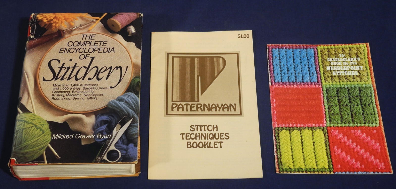 The Complete Encyclopedia of Stitchery by Mildred Graves Ryan 1979 HC/DJ illustr