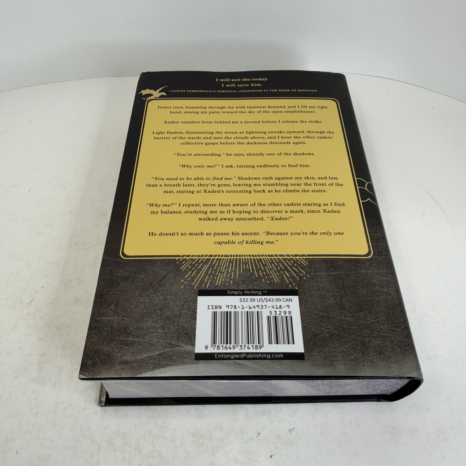 Onyx Storm Rebecca Yarros Deluxe Limited Edition Hardcover w/ Dust Jacket SIGNED