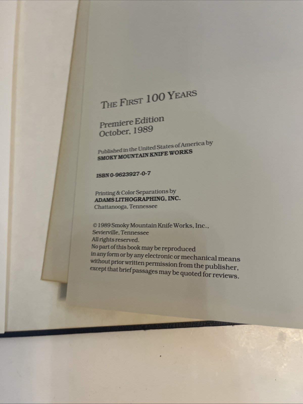 Case: First 100 Years: A Pictorial & Historical Review Knives PREMIERE EDITION
