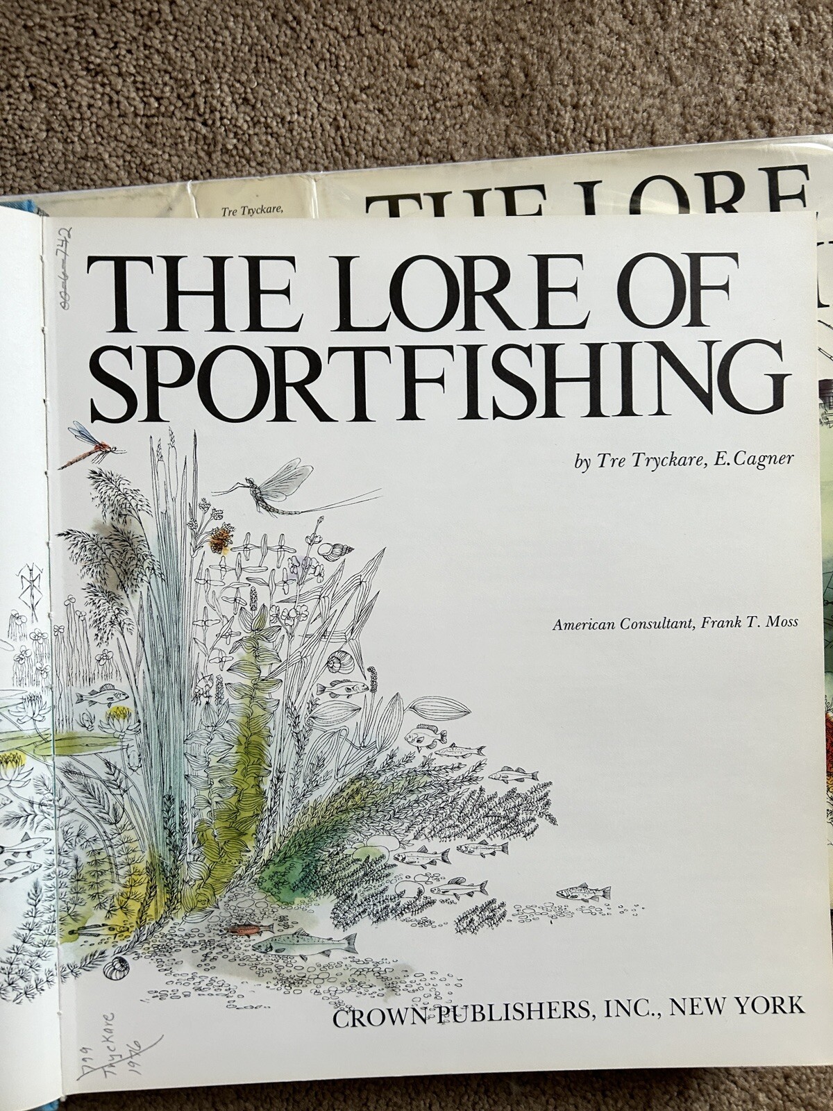 The Lore Of Sportfishing Tre Tryckare, E. Cagner ( 1976 : HC/DJ)