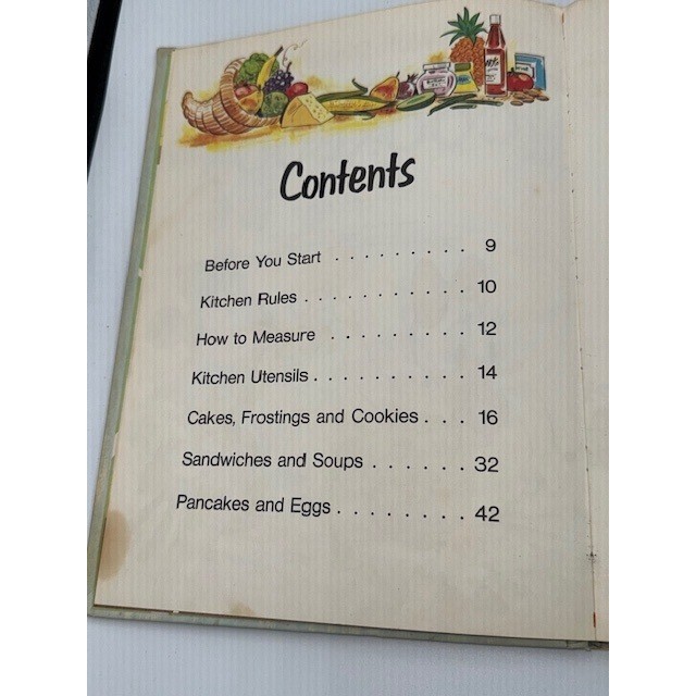 Vintage 1975 Walt Disney’s Mickey Mouse Cookbook Hardcover Golden Press~Recipes