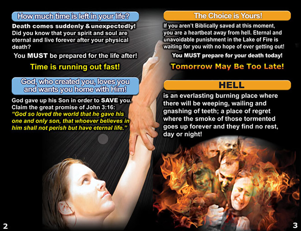 “ENGLISH” Gospel Tracts(NIV), PACK of 40 in 4 Covers, 12 Pages Each.