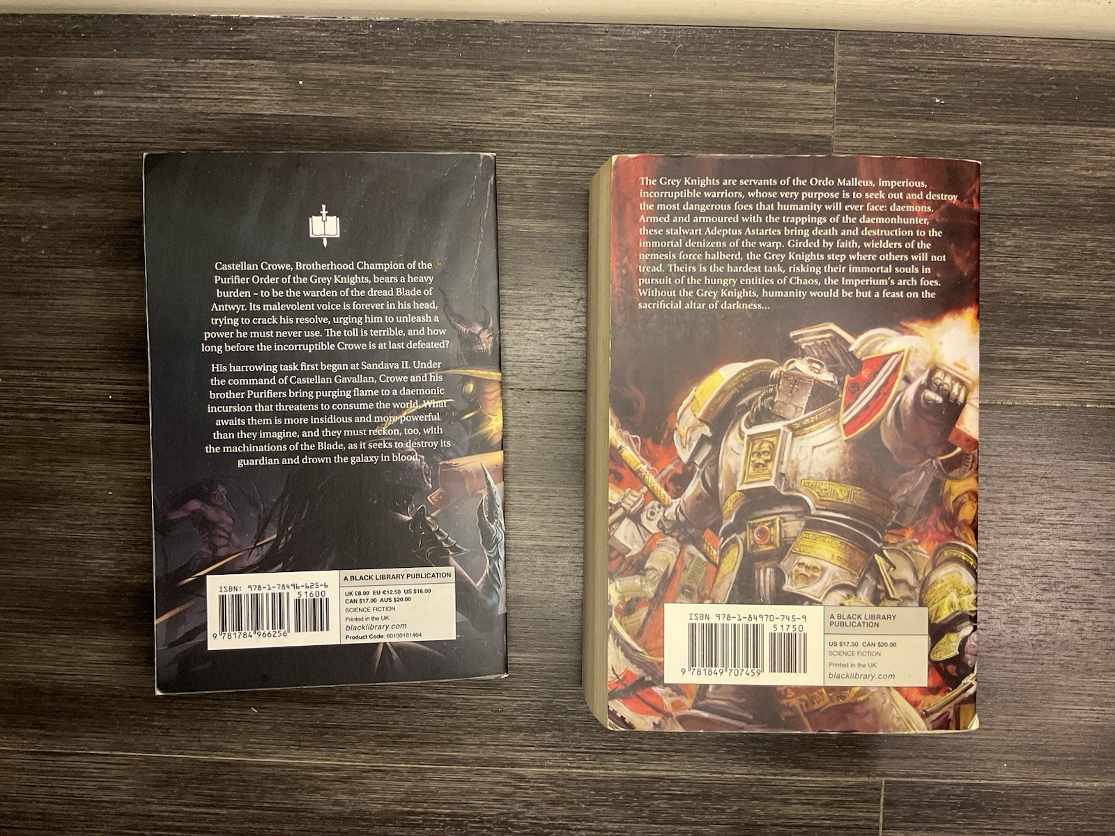 Warhammer 40k Grey Knights Omnibus and Warden of the Blade Book Bundle