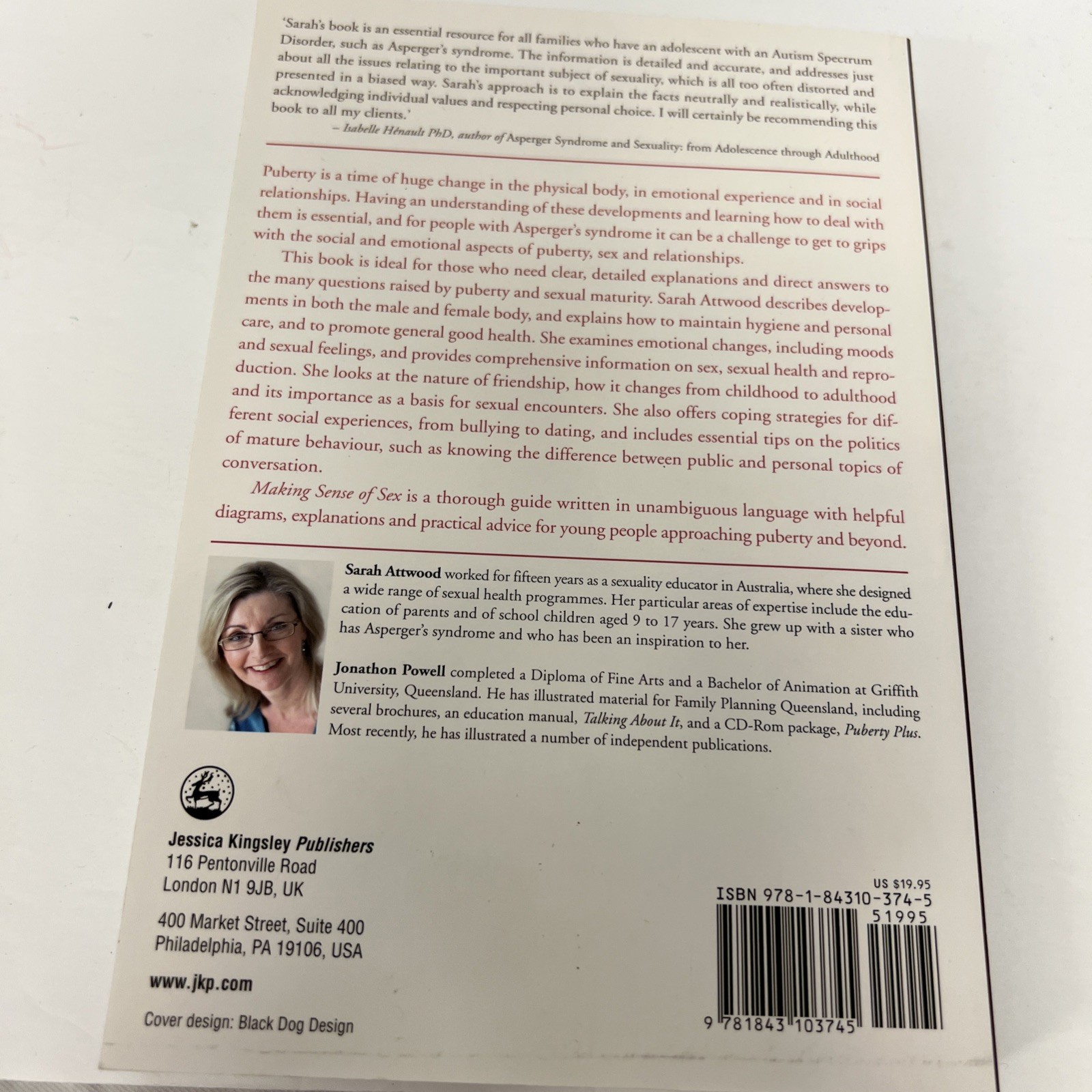 Making Sense of Sex “Guide for People w/Asperger’s Syndrome” by Sarah Atwood