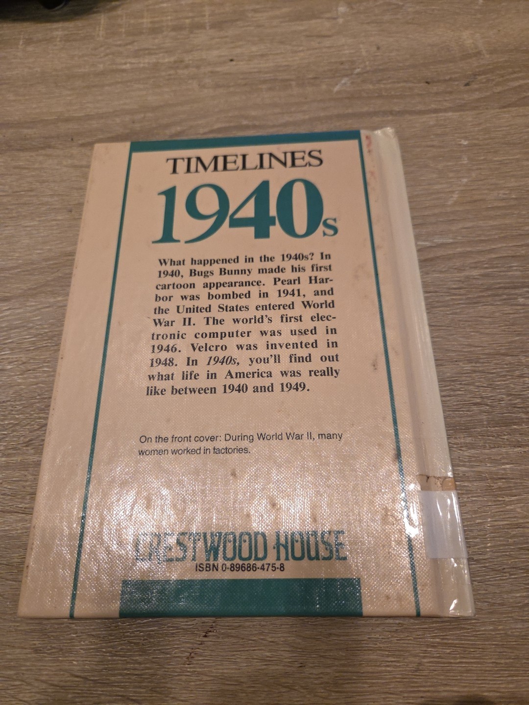 1940s Hardcover Jane Duden Ex Library