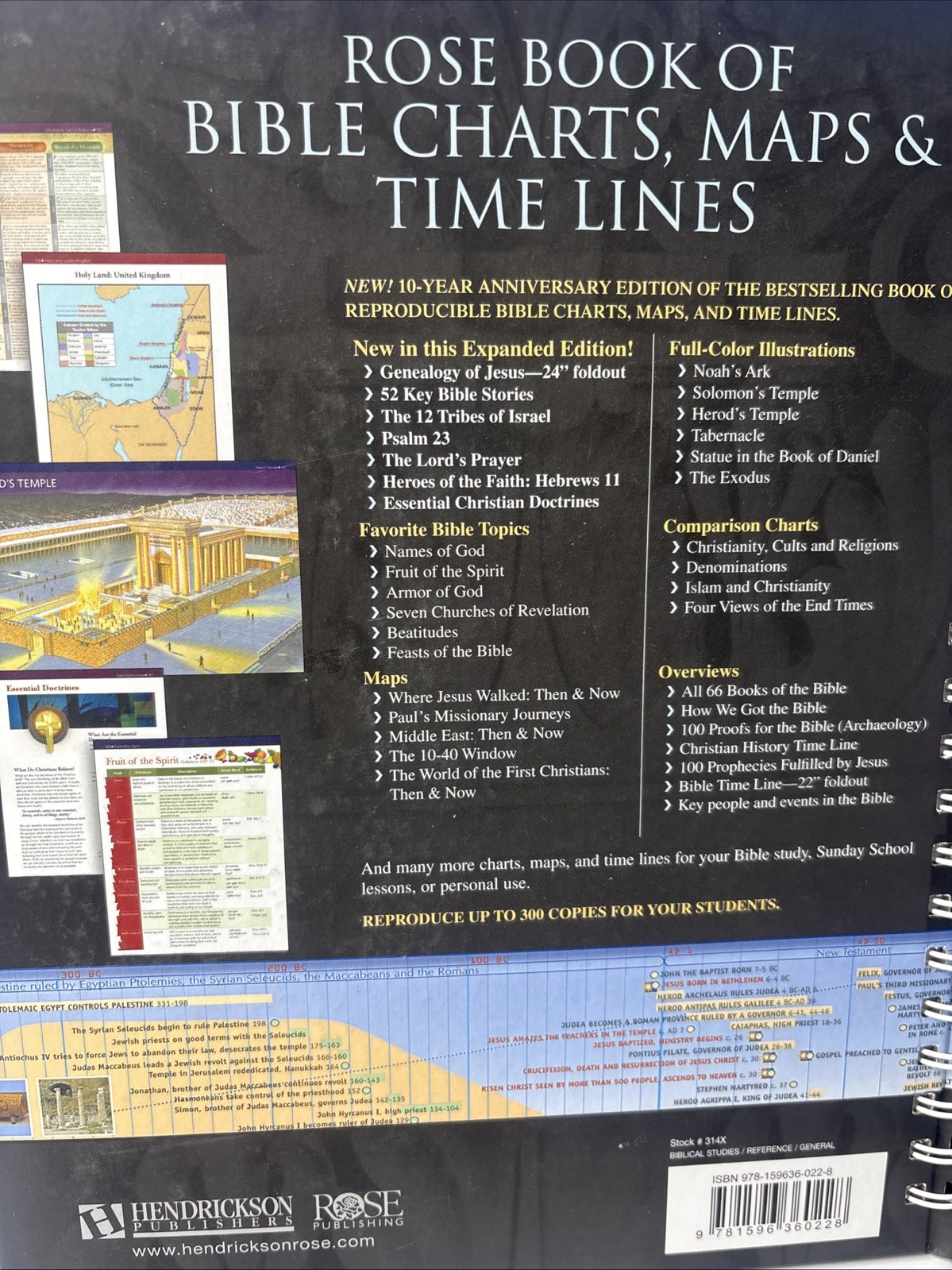Rose Book of Bible Charts, Maps, and Time Lines: Full-Color Bible Charts