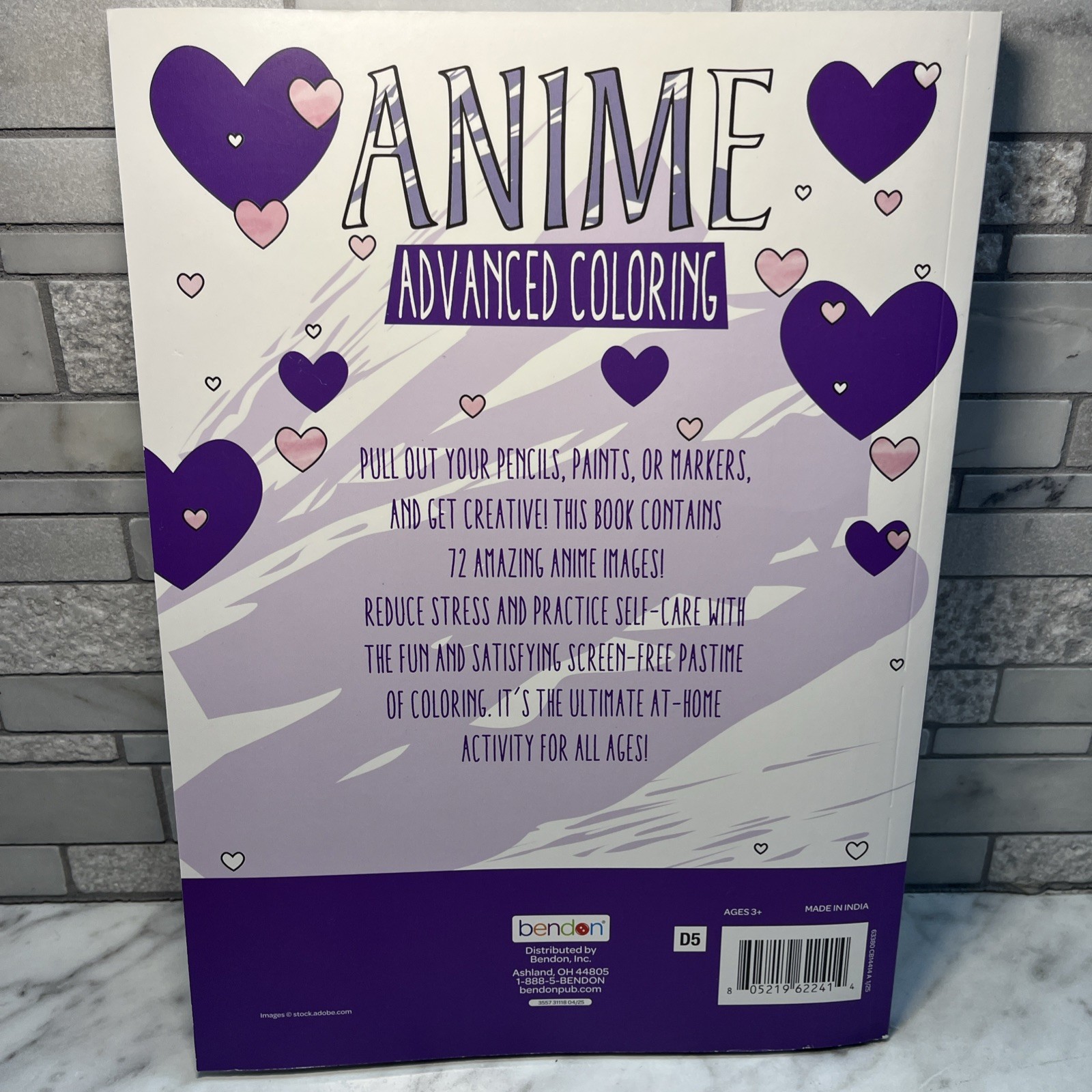 Anime Coloring Book “Advanced Coloring”, Bendon, anime coloring, girl & teens