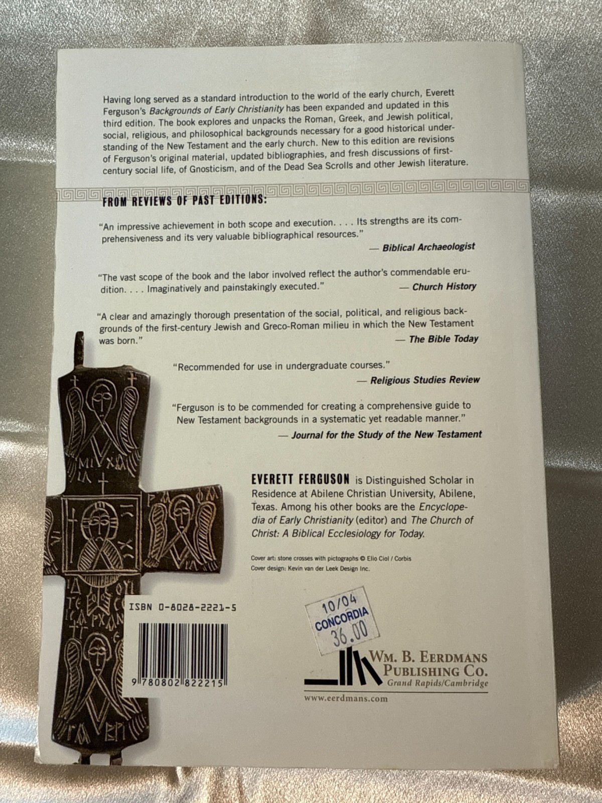 BACKGROUNDS OF EARLY CHRISTIANITY Everett Ferguson PB Third Edition Eerdmans The