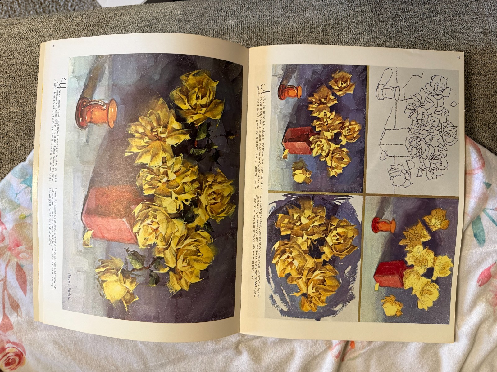 Flowers & Still Life Herbert Parrish Walter T. Foster #151 Vintage Art All Color