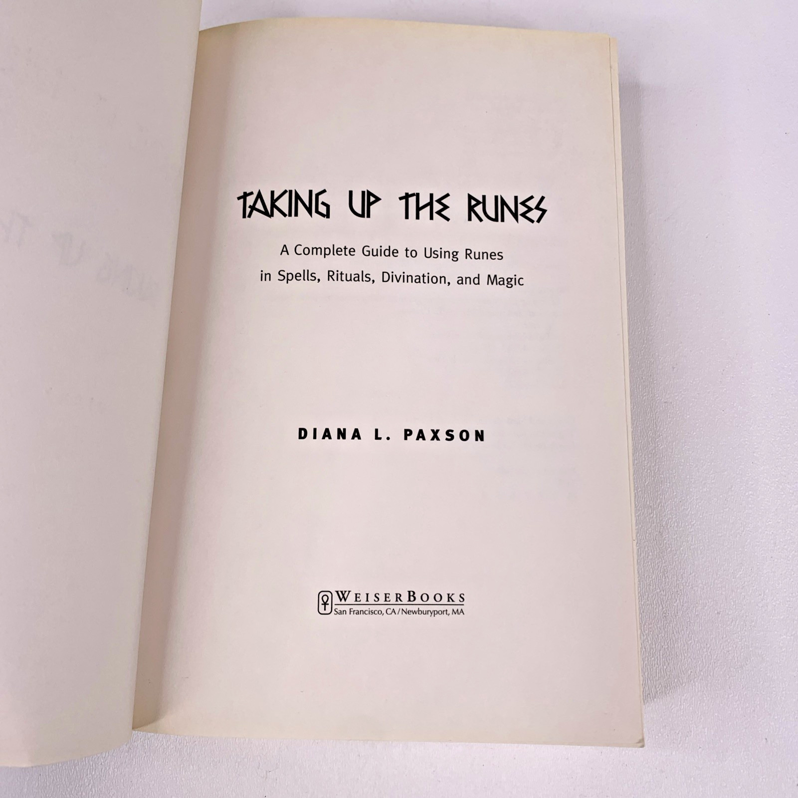 Occult Book Lot of 3: Taking Up the Runes, Book of Runes, Nordic Runes
