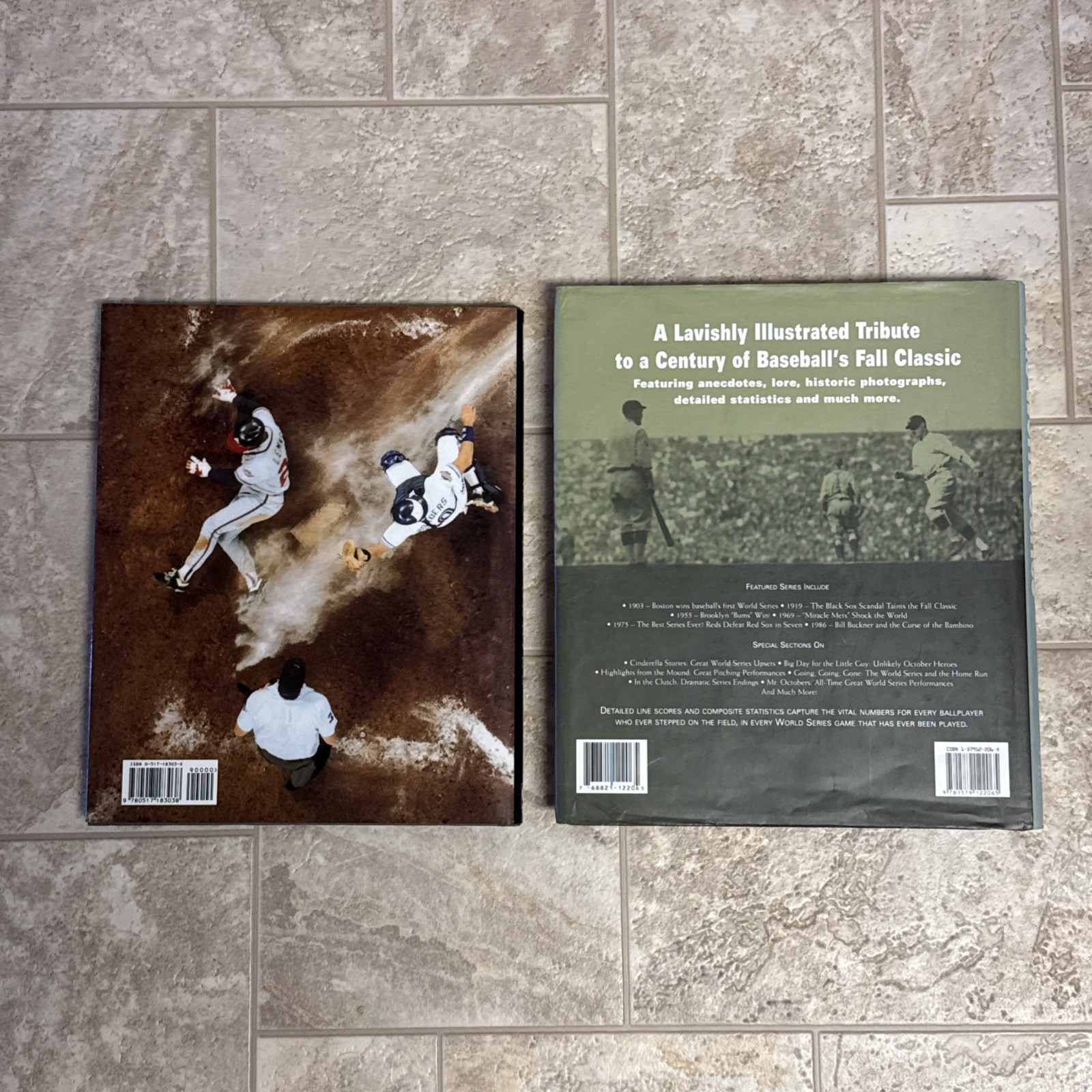 MLB World Series Book Lot of 2 Large Books