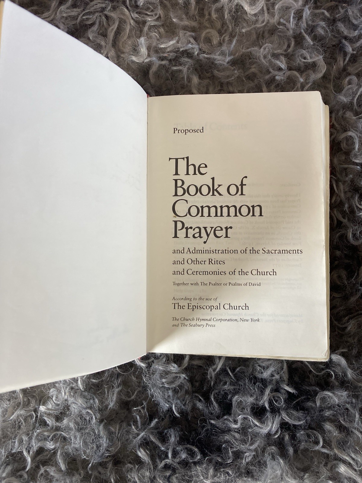 The Book Of Common Prayer The Episcopal Church – Red 1977 Hardcover Book