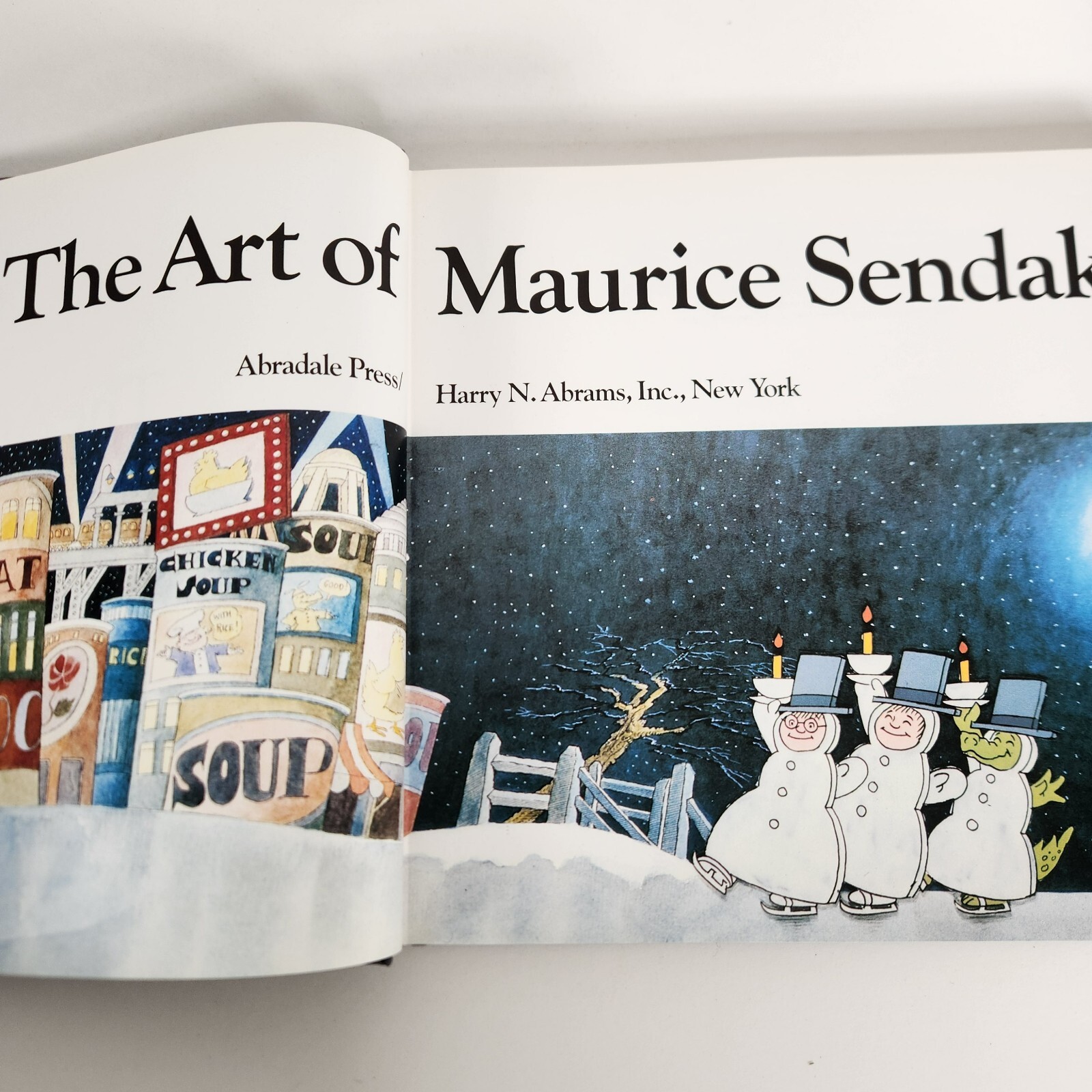 The Art of Maurice Sendak 1984 Edition Selma Lanes Hardcover Fold Out Pages