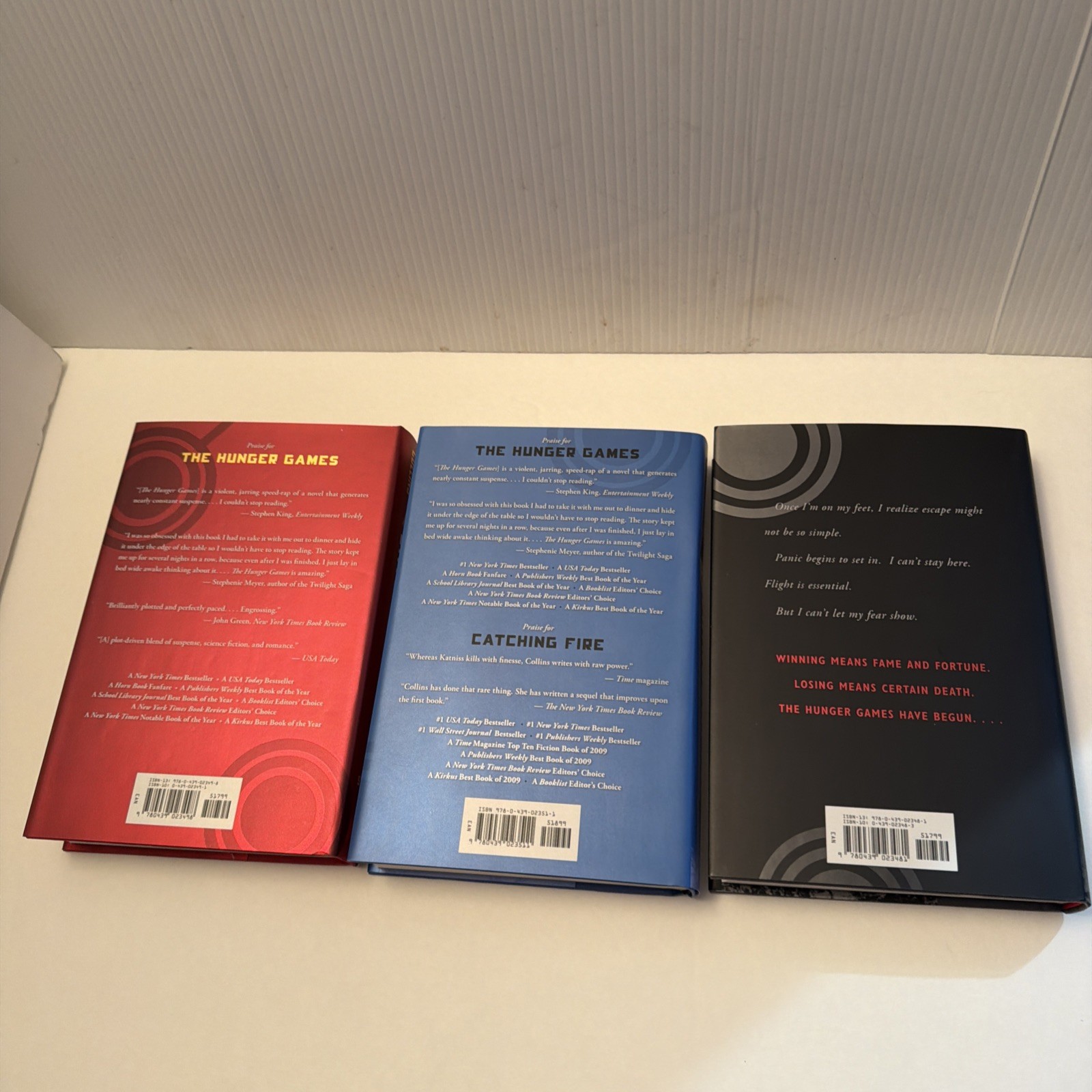 Hunger Games 3-Book Hardcover Set first editions