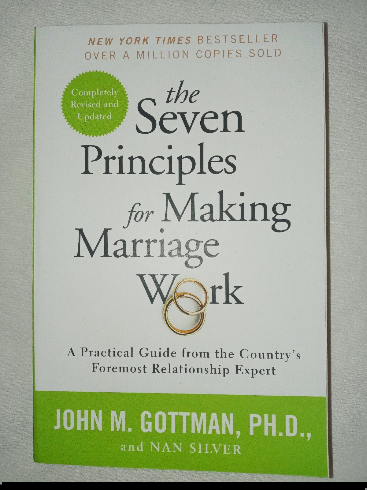 The Seven Principles For Making Marriage Work Book John Gottman Second…
