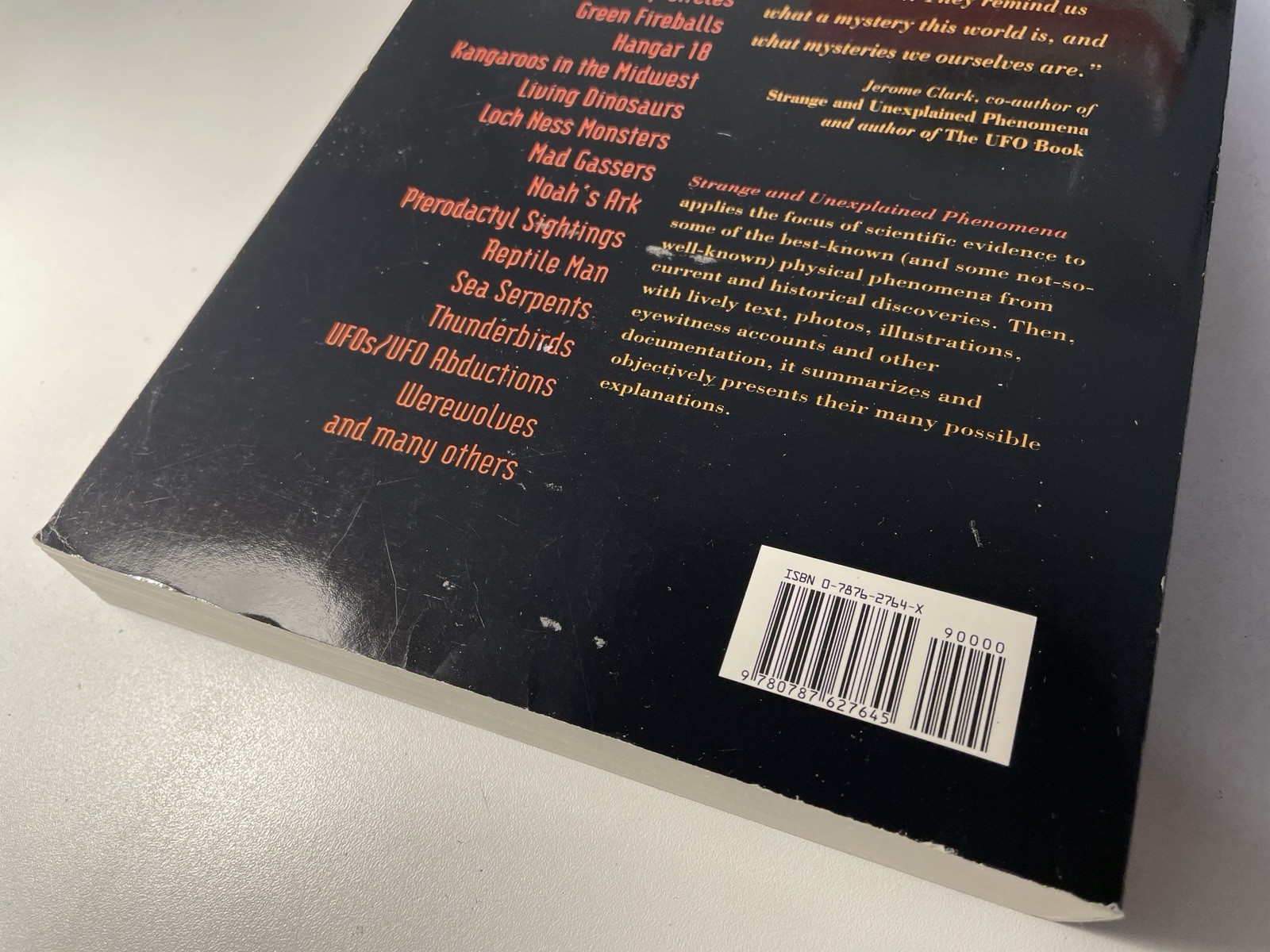 Strange and Unexplained Phenomena – Paperback By Jerome Clark 1997- Excellent
