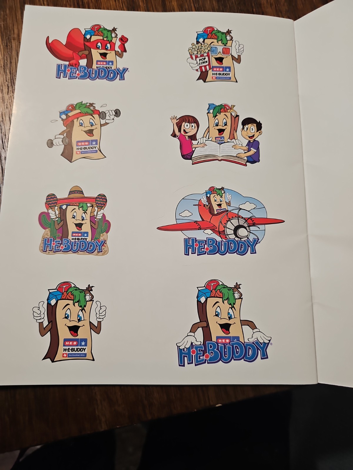 H-E-B HEBuddy Coloring Activity Book w/ Stickers 20 Pages Texas Exclusive Rare
