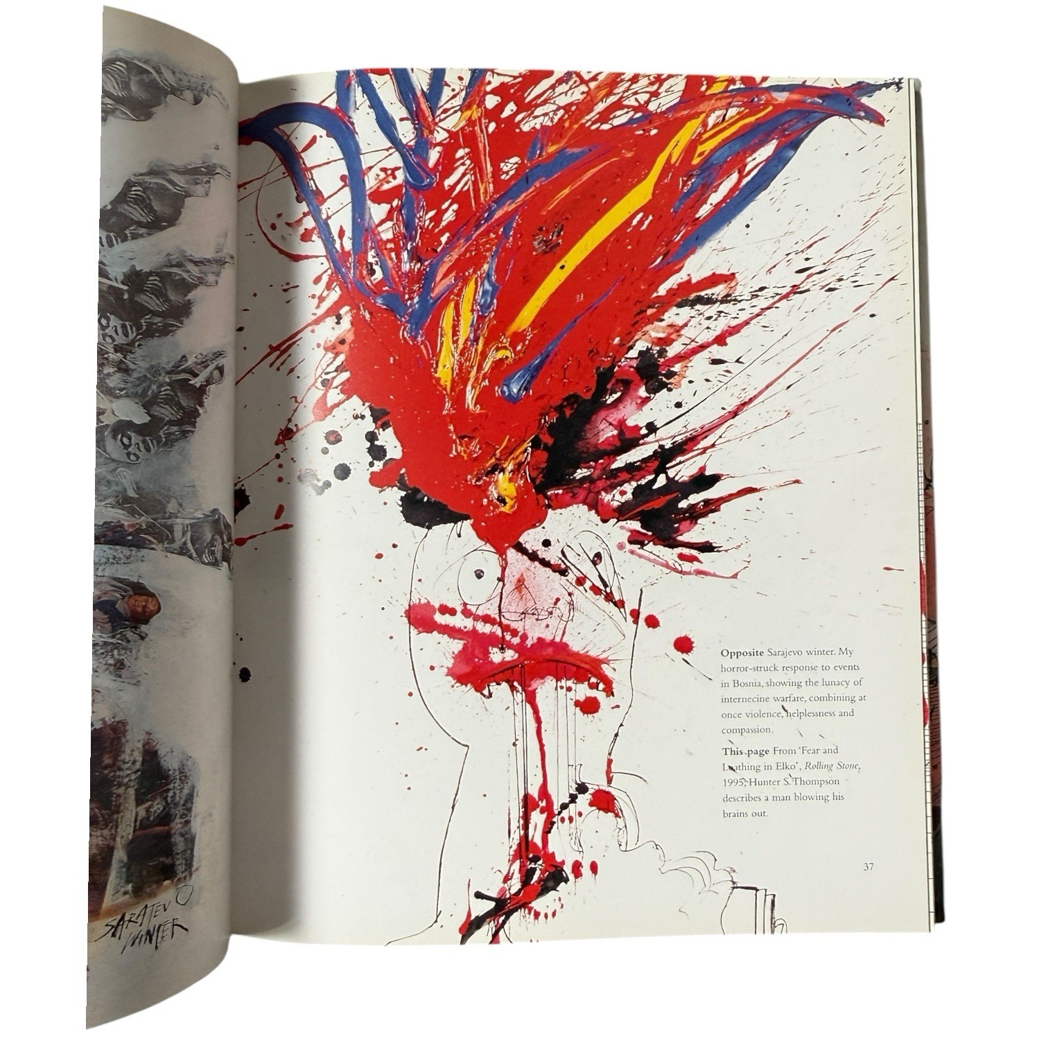 Signed Book Gonzo The Art by Ralph Steadman 1998 Hardcover HCDJ