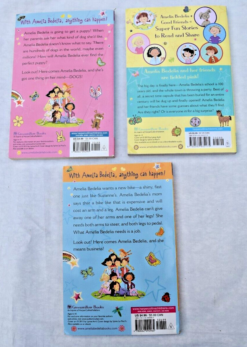 Lot of 7 Amedlia Bedelia + Friends Kids Books By Herman Parish