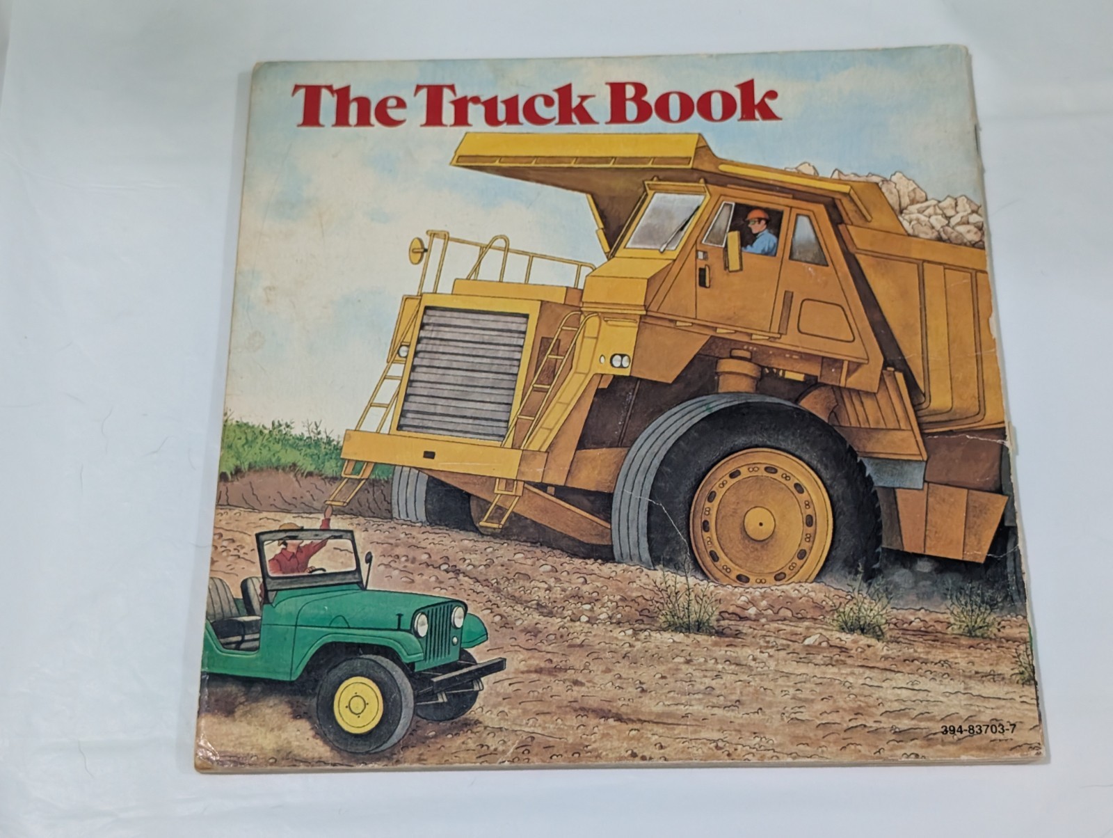 Vintage Children’s Book Lot (5) Trucks Trains Dinosaurs Cat McDs Xmas 1970s–1990