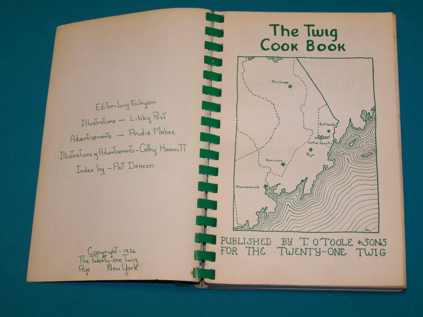 The Twig Cook Book The Twenty-One Twig Rye, New York 1956 NY