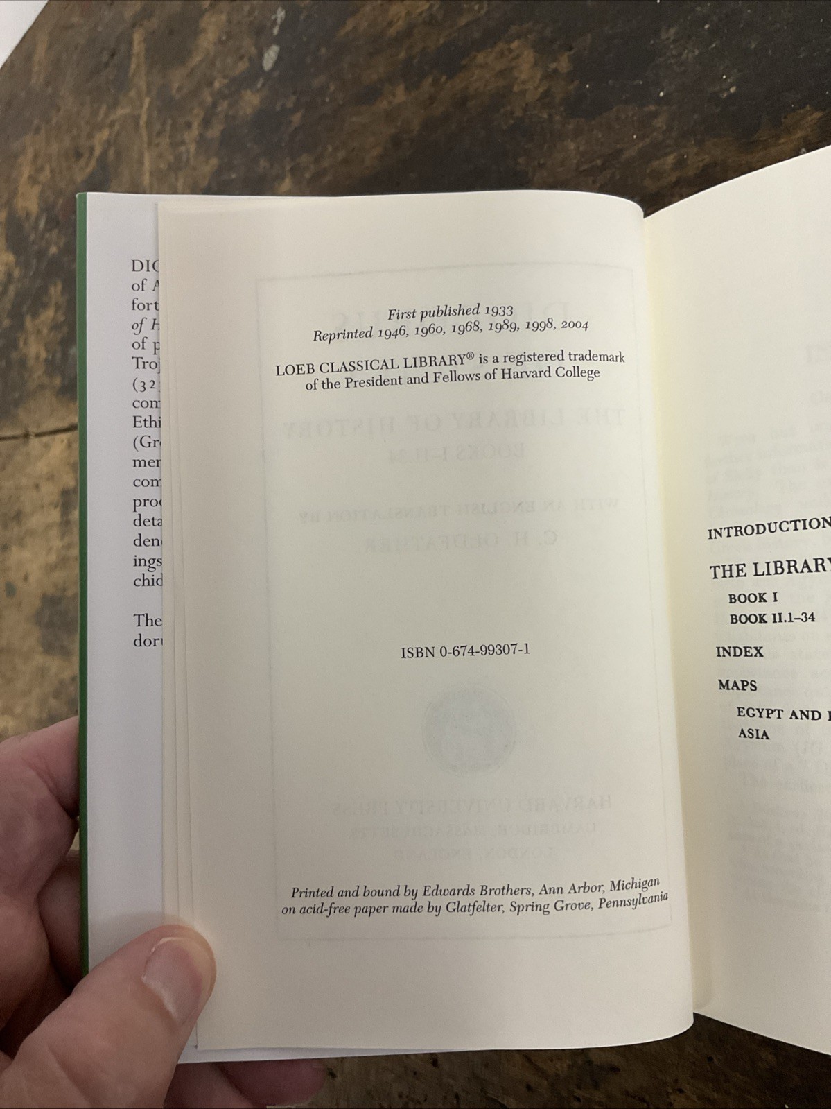 Library of History, Volume I : Books 1-2. 34 by Diodorus Diodorus Siculus (1933)