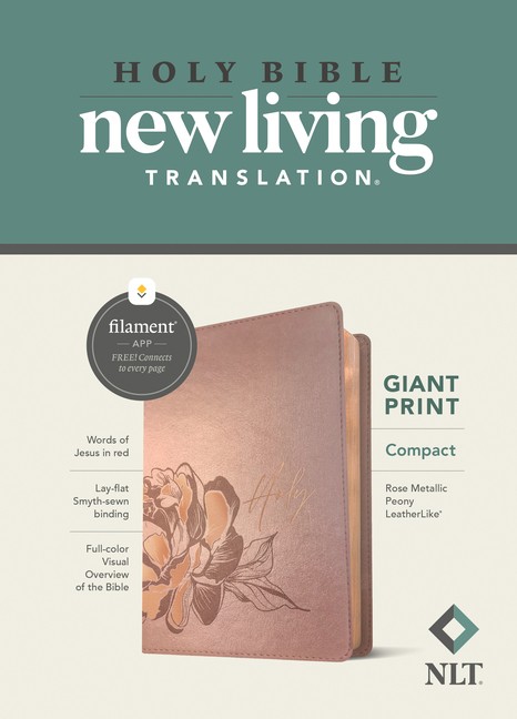 Nlt Compact Giant Print Bible, Filament Enabled Edition (Red Letter, Leathe…