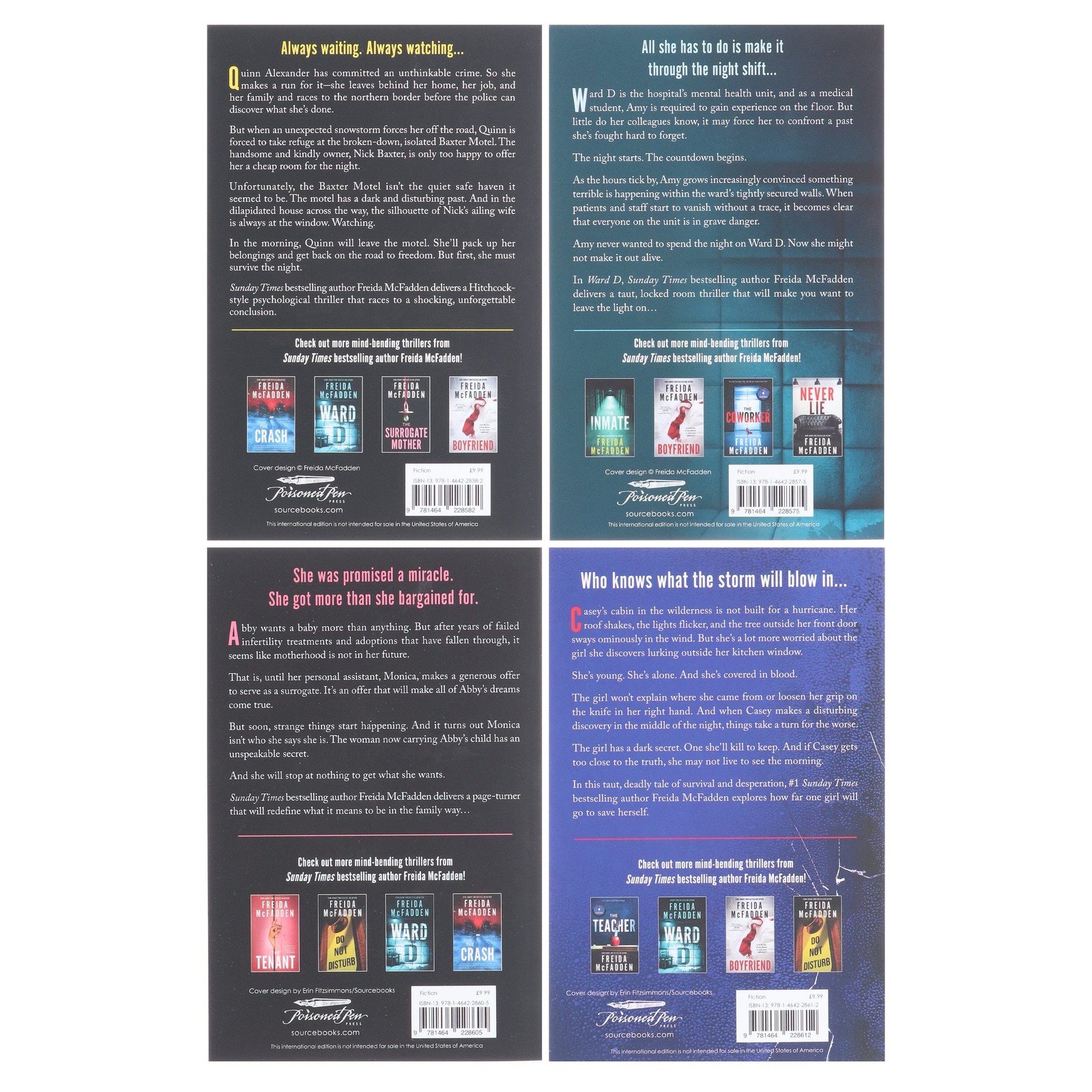 Freida McFadden Psychological Thriller 4 Books Set – Fic – PB