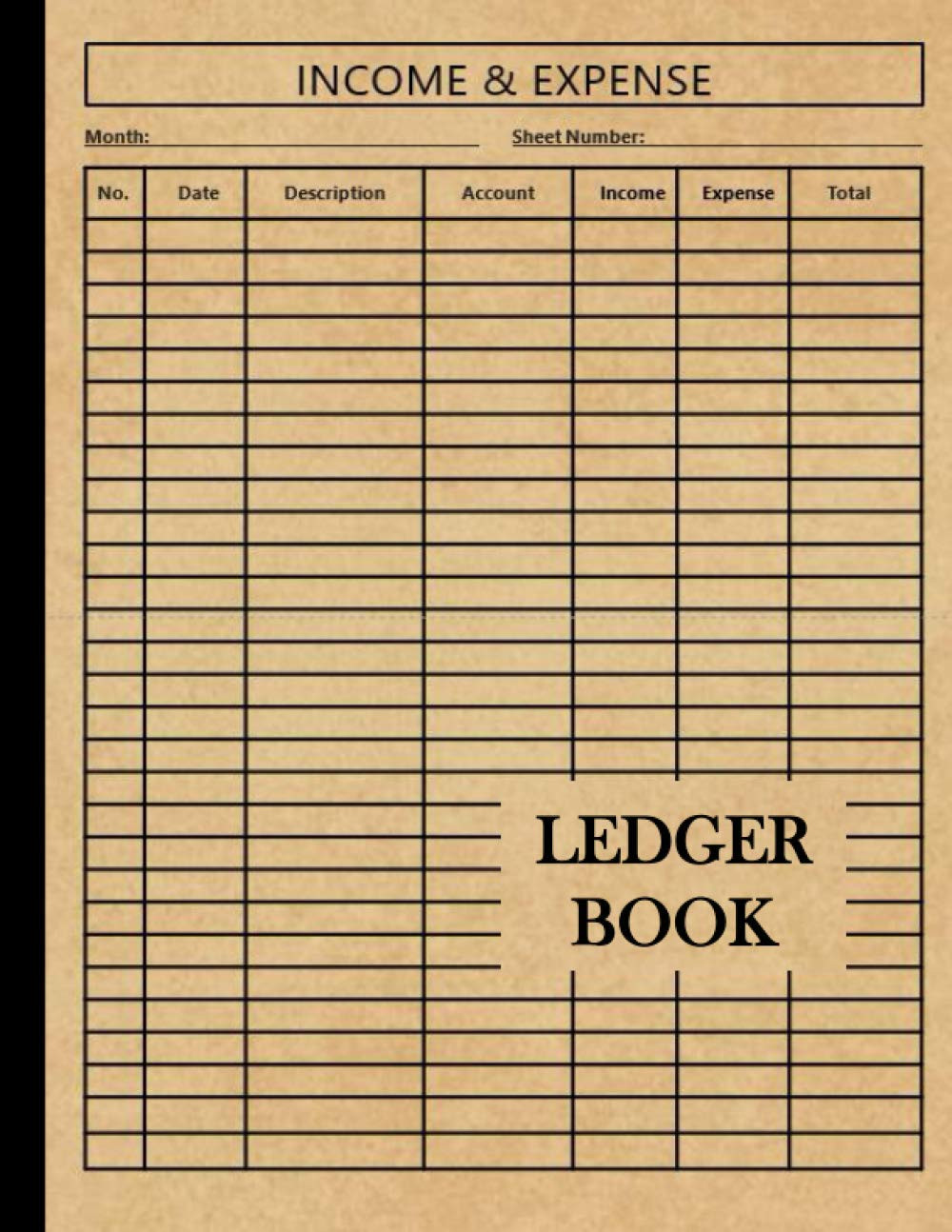 Ledger Book: Income and Expense Log Book for Small Business and Personal Finance