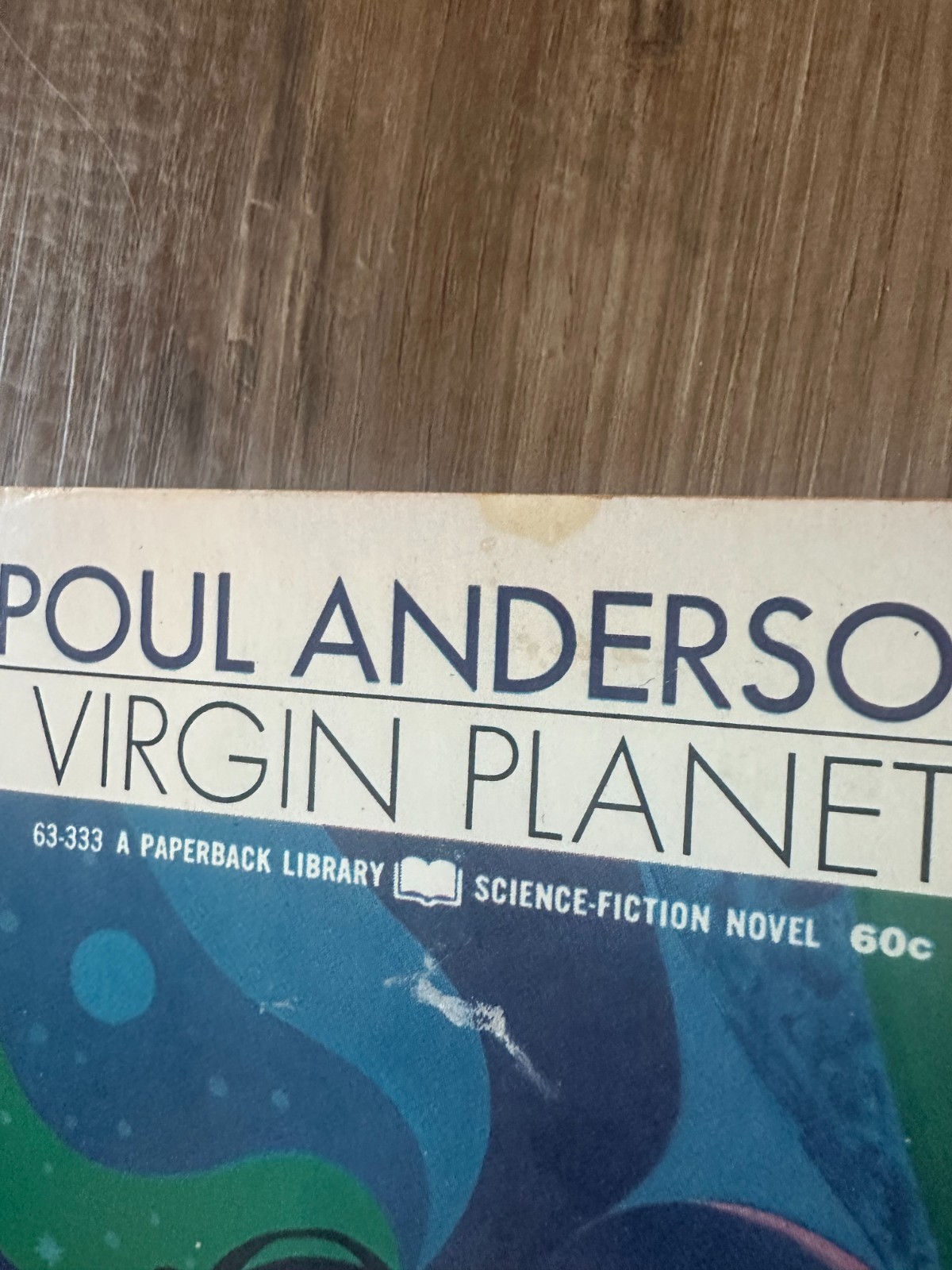 Virgin Planet Poul Anderson Signed Vintage Paperback Library Edition