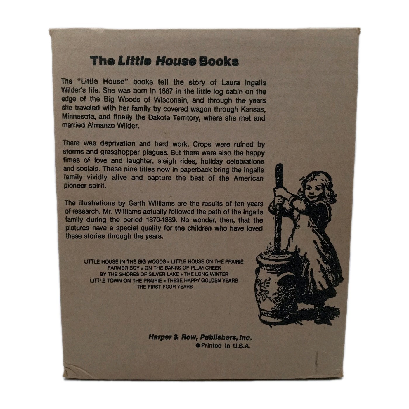 Laura Ingalls Wilder Little House Books Complete 9 Volume Box Set Harper Row