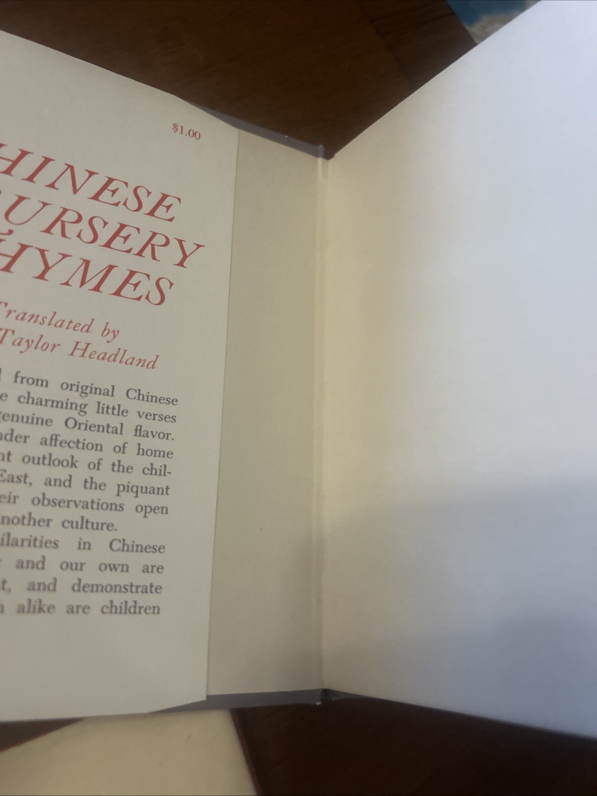 Lot Of 2 Chinese fairytales and Chinese nursery rhymes 1960s HCDJ VG+