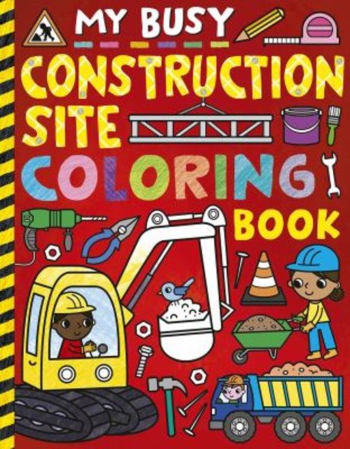 My Busy Construction Coloring Book Paperback Tiger Tales