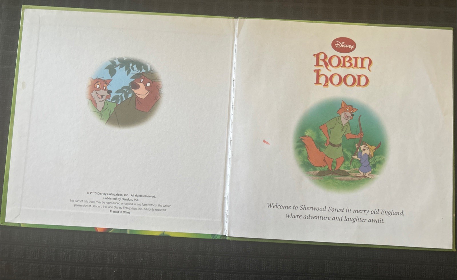 Bendon Disney Robin Hood Hardcover Children’s Book