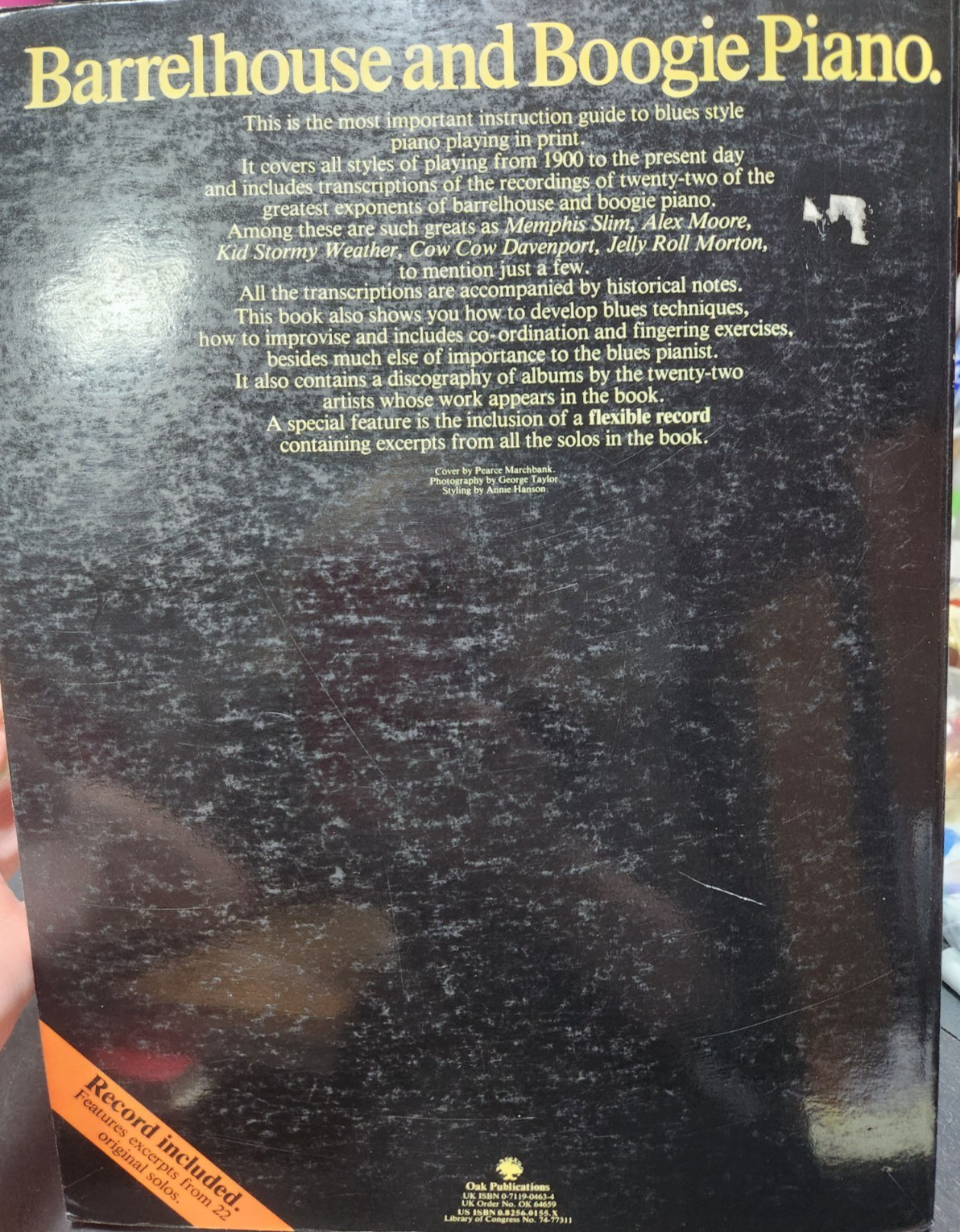 Barrelhouse and Boogie Piano Piano Sheet Music Book 1984 Vintage Good 111 Pages