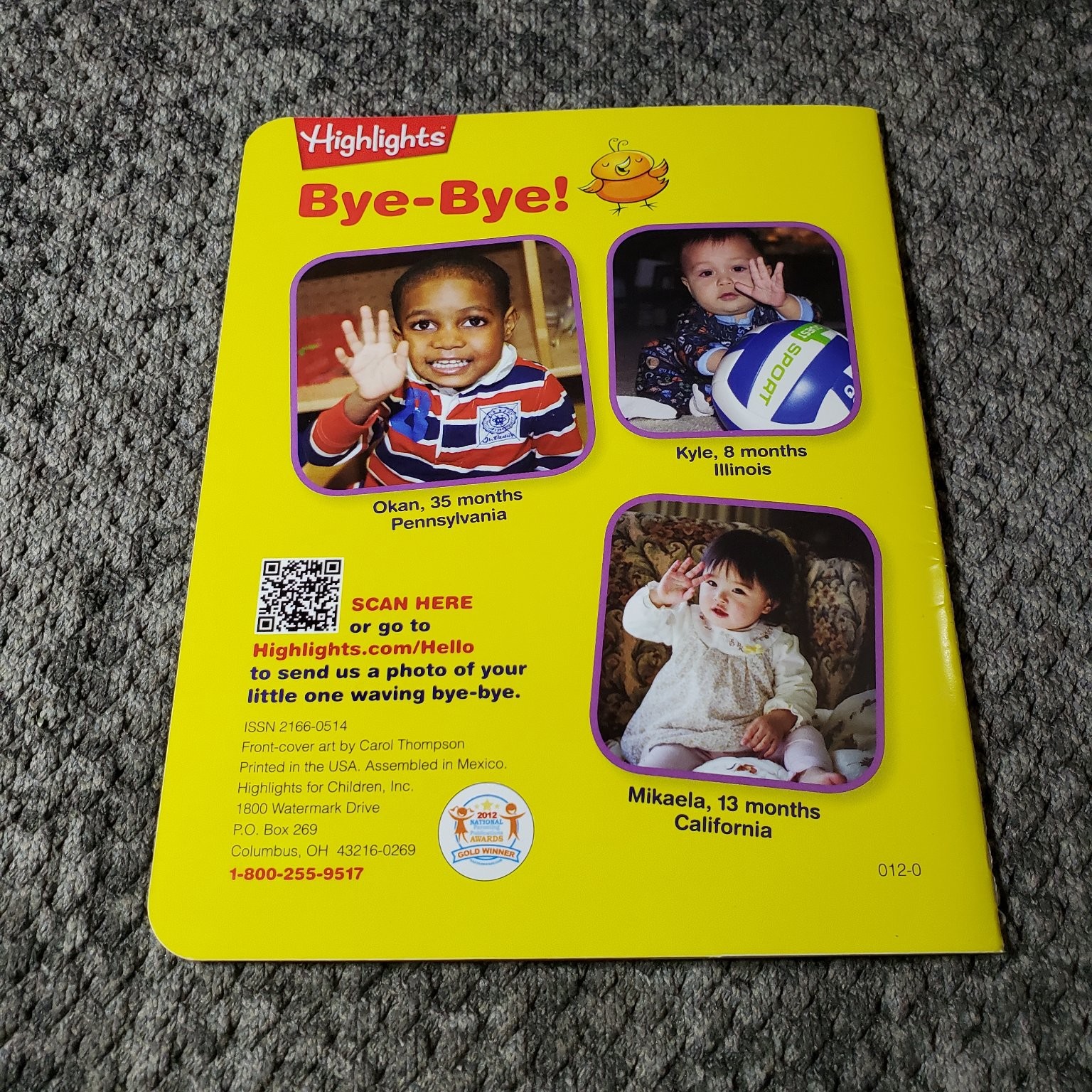 Highlights Hello My First Magazine Board Book Lot Early Learning Toddler Baby