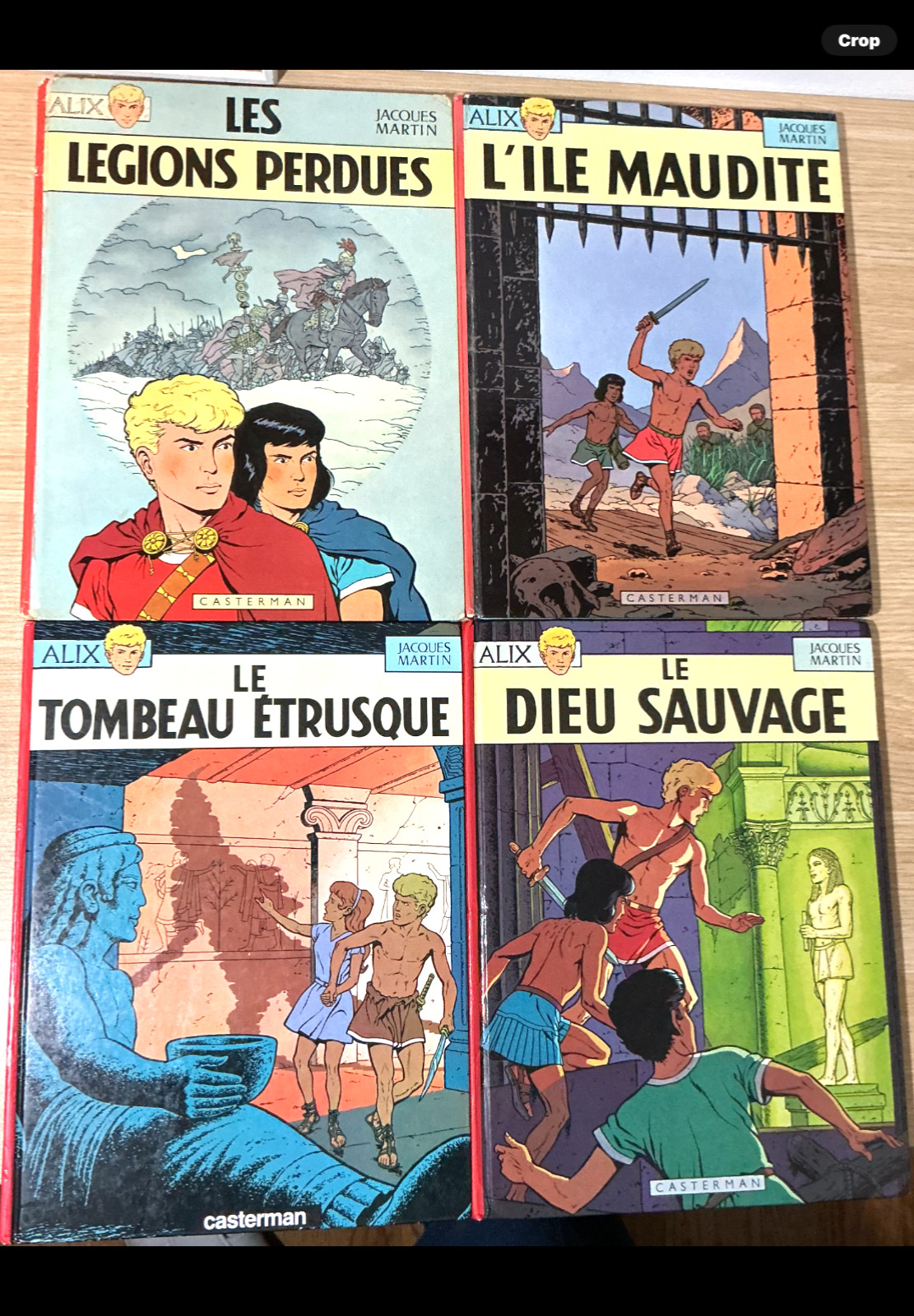 Les Aventures d’Alix, bande dessinée 4-Book French Hardcover Vintage