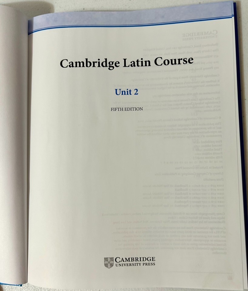 North American Cambridge Latin Course Unit 2 Student’s Book – Hardcover – GOOD